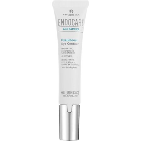 Endocare Age Barrier Hyaluboost Eye Contour Contorno de ojos hidrata ilumina y atenúa finas líneas reduciendo la mirada cansada con ácido hialurónico 15 ml
