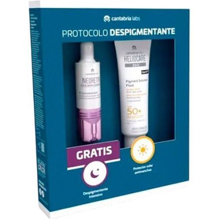 Heliocare 360º Pigment Protector Solar Spf 50+Despigmentante Gratis Pack regalo de protección solar previene y corrige hiperpigmentaciones unificando el tono de la piel