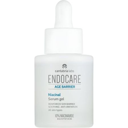 Endocare Age Barrier Niacinal Serum Gel Tratamiento nutritivo calma sensación de ardor y refuerza la barrera cutánea con ácido hialurónico 30 ml