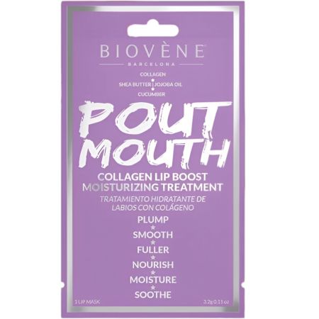 Biovène Pout Bouth Collagen Lip Boost Moisturizing Treatment Tratamiento hidratante de labios con colágeno
