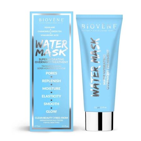 Biovène Water Mask Super Hydrating Overnight Treatment Mascarilla facial tratamiento nocturno muy hidratante 75 ml