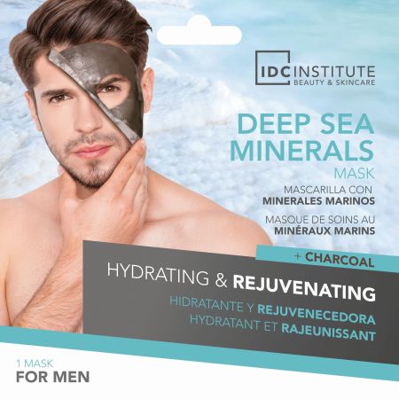 Idc Institute Deep Sea Minerals Mascarilla Con Minerales Marinos Mascarilla facial hidratante y rejuvenecedora para hombres