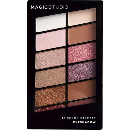 Magic Studio Shaky Paleta Paleta de sombras de ojos crea tus mejores looks 12 tonos 1 ud