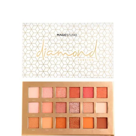 Magic Studio Diamond Passion Paleta Paleta de sombras de ojos ofrece una infinidad combinaciones 18 tonos