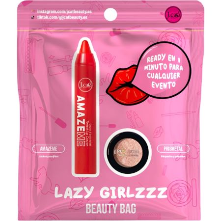 J.Cat Lazy Girl Beauty Bag Set de maquillaje ideal para estar lista en solo un minuto para cualquier evento