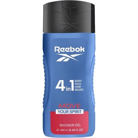Reebok Move Your Spirit For Men Shower Gel 4 In 1 Gel de ducha perfumado para hombre