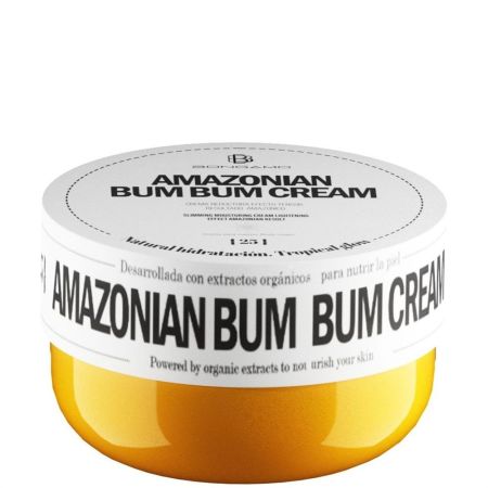 Bongamo Amazonian Bum Bum Cream Crema corporal de textura ligera hidrata y mejora la firmeza ofreciendo luminosidad con aroma a vainilla 200 ml