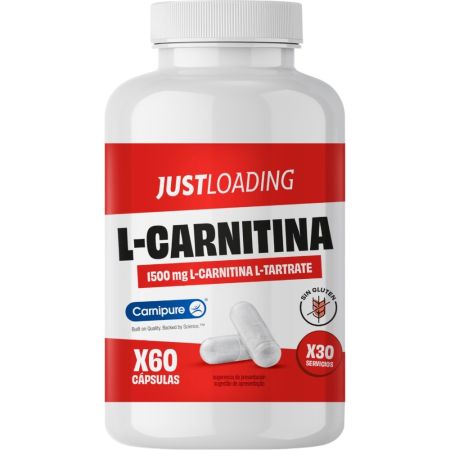 Justloading L-Carnitina Complemento Alimenticio Complemento alimenticio dosis extra de energía retrasa la aparición del cansancio favoreciendo la pérdida de peso 60 uds