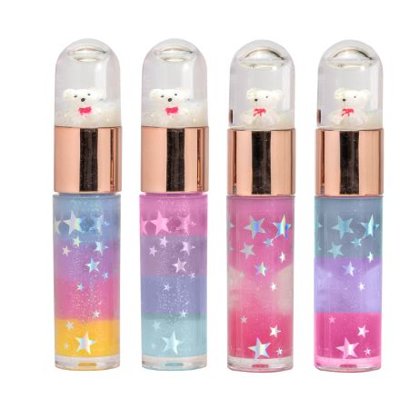 Martinelia Lip Gloss Bear Bálsamo labial ofrece gran hidratación e incluye una bola de nieve con un precioso osito polar 1 ud