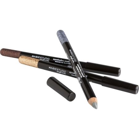 Magic Studio Delineador De Ojos Magnetic Glitter Lápiz de ojos efecto glitter puede usarse como sombra o en la línea del agua