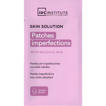 Idc Institute Skin Solution Parches Anti Imperfecciones Parches antiimeperfecciones con ácido salicílico ideales para combatir granitos y poros 60 uds