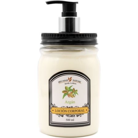 Becasan Nature Argán Loción Corporal Loción corporal hidratante y perfumada ofrece aroma durante horas para una piel suave 500 ml