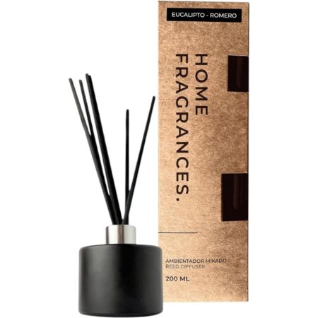 Emiba Home Fragances Eucalipto-Romero Ambientador Mikado Ambientador mikado para hogar la forma más natural y elegante de perfumar 200 ml