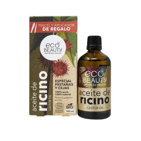 Ecobeauty Aceite De Ricino Bio Aceite de ricino contiene propiedades excepcionales para la hidratación de la piel y el cabello 100 ml