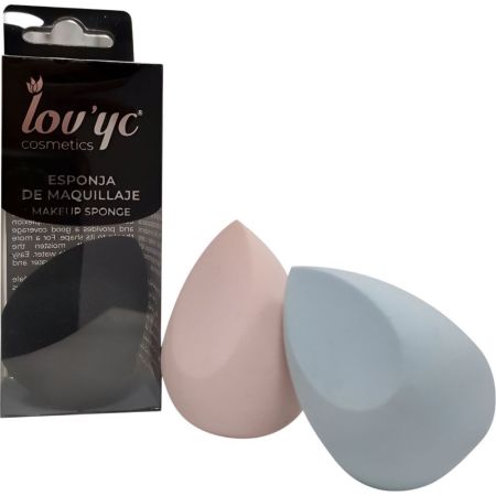 Lov'Yc Esponja De Maquillaje Esponja de maquillaje para un maquillaje detallado y profesional 2 uds