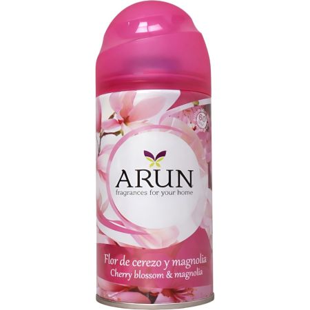 Arun Ambientador Flor De Cerezo Y Magnolia Ambientador para hogar refrescante y revitalizante con fragancia duradera 250 ml