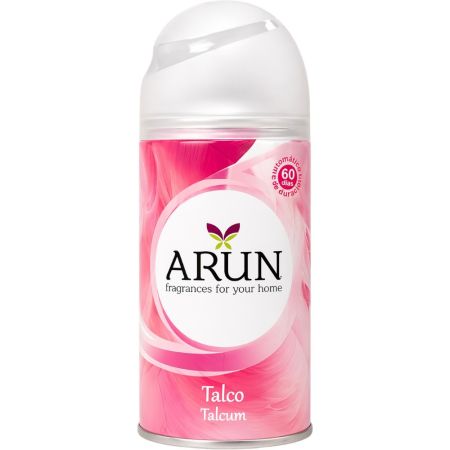 Arun Ambientador Talco Ambientador para hogar refrescante y revitalizante con fragancia duradera 250 ml