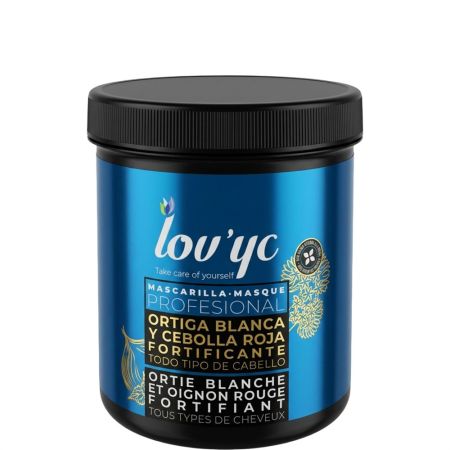 Lov'Yc Ortiga Blanca Y Cebolla Roja Mascarilla Profesional Mascarilla nutritiva suavizante y fortificante 700 ml