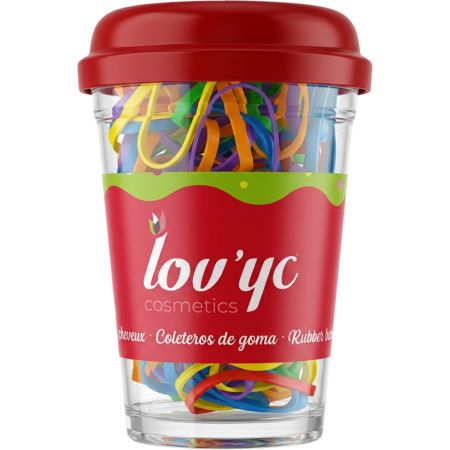 Lov'Yc Coleteros De Goma Bote Refresco Gomas para el cabello sujetan firmemente sin dañar 150 uds