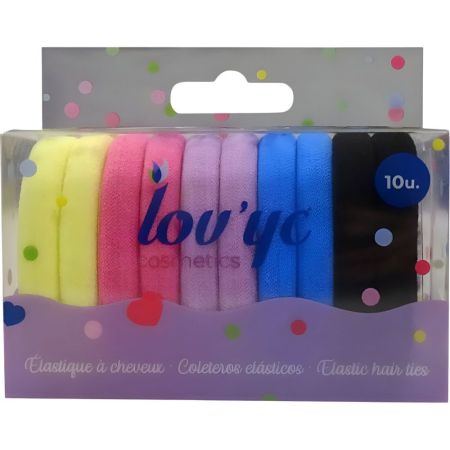 Lov'Yc Coleteros Elásticos Set Gomas para el cabello sujetan firmemente sin dañar 10 uds