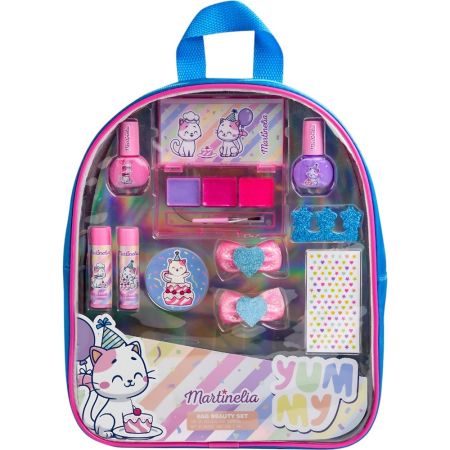 Martinelia Yummy Set De Belleza Con Mochila Set de maquillaje infantil con colores vibrantes ideal para dejar volar la imaginación