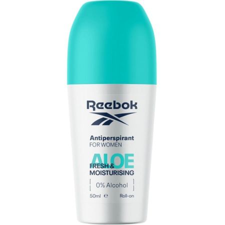 Reebok Aloe Fresh & Moisturising Desodorante Roll-On Desodorante antitranspirante e hidratante neutraliza malos olores con aloe vera 50 ml
