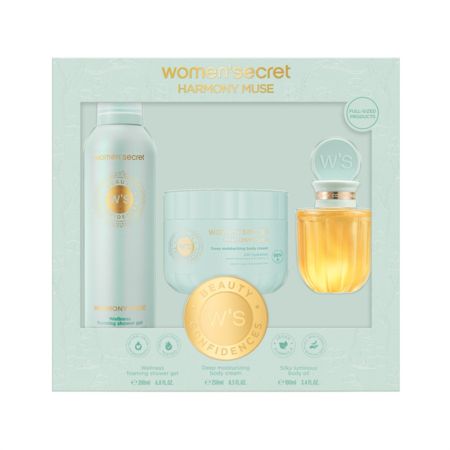Women'Secret Beauty Confidences Harmony Muse Estuche Rutina de baño tranquilizante ofrece bienestar serenidad y gran aroma