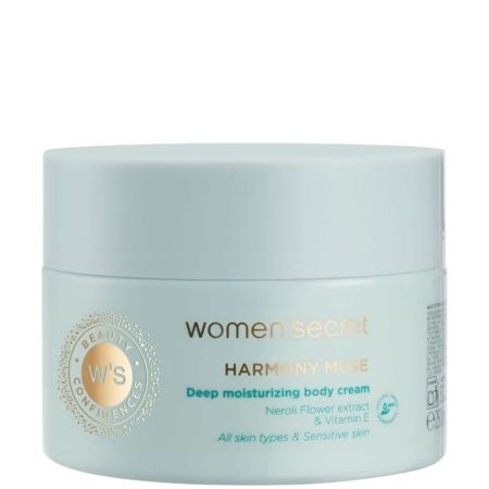 Women'Secret Beauty Confidences Harmony Muse Deep Moisturizing Body Cream Crema corporal nutre e hidrata con extracto de nerolí vitamina e y manteca de karité 250 ml
