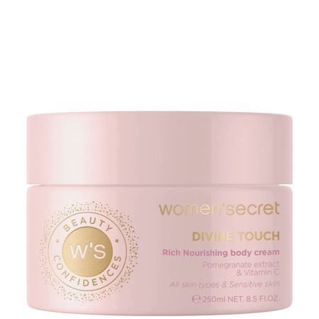 Women'Secret Beauty Confidences Divine Touch Rich Nourishing Body Cream Crema corporal nutre e hidrata con extracto de granada vitamina c y manteca de karité 250 ml