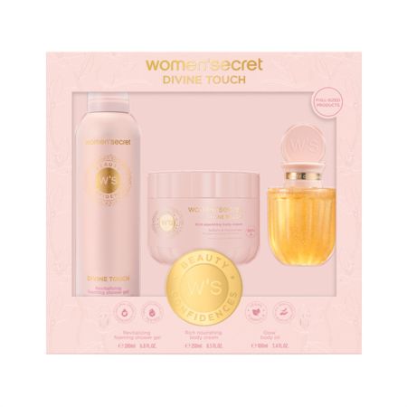 Women'Secret Beauty Confidences Divine Touch Estuche Rutina de baño tranquilizante ofrece bienestar serenidad y gran aroma a lirio naranja y esencio de cedro