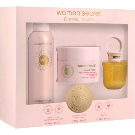 Women'Secret Beauty Confidences Divine Touch Estuche Rutina de baño tranquilizante ofrece bienestar serenidad y gran aroma a lirio naranja y esencio de cedro