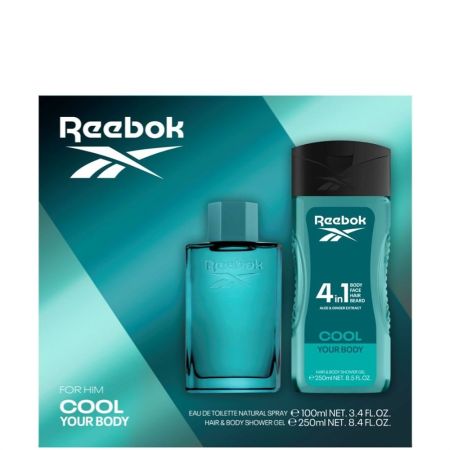 Reebok Cool Your Body For Him Estuche Eau de toilette para hombre 100 ml