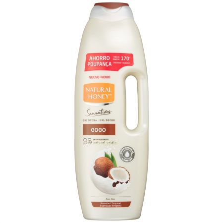 Natural Honey Sensorial Care Argan Gel De Ducha Gel de ducha biodegradable ofrece nutrición y elasticidad