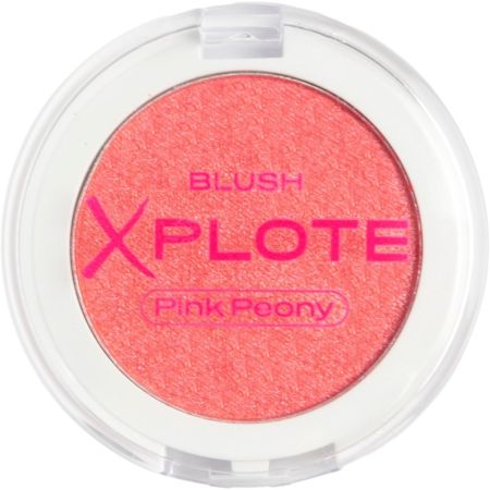 Xplote Colorete Colorete con partículas brillantes dale un toque de color a tus mejillas realzando tu rostro