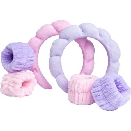 Idc Institute Diadema Y Pulseras Set de limpieza facial mima y eleva tu rutina de cuidado de la piel agregando un toque de estilo 1 ud
