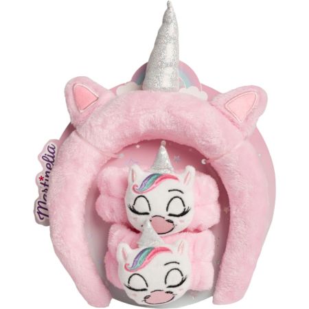 Martinelia Plush Unicorn Headband & Wristband Set ideal para jugar disfrazarse o darle un toque mágico al peinado