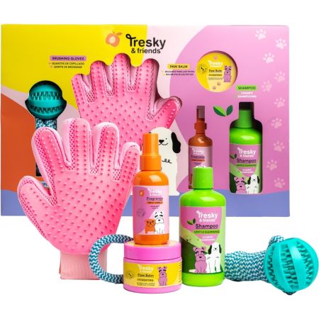 Tresky & Friends Cuidado Para Tu Mascota Estuche Set de cuidado para perros transforma el baño en una experiencia de spa y juego mimando a tu mascota