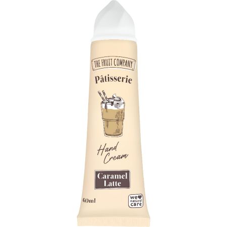 The Fruit Company Pâtisserie Hand Cream Caramel Latte Crema de manos hidratante fragancia original 60 ml
