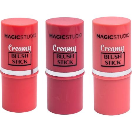 Magic Studio Creamy Blush Stick Colorete en barra de textura cremosa se desliza sin esfuerzo ofreciendo un color natural 1 ud