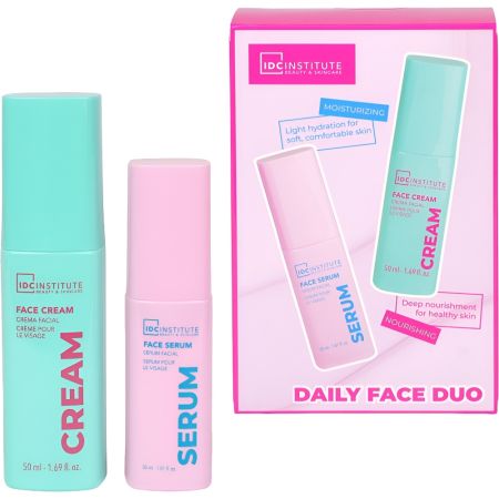Idc Institute Daily Face Duo Estuche Set de cuidado facial ofrece suavidad desde el primer uso para una piel hidratada y luminosa