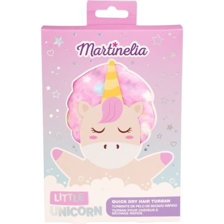 Martinelia Little Unicorn Turbante De Pelo De Secado Rápido Turbante capilar de microfibra ultraabsorbente seca el cabello de forma rápida suave y sin fricción
