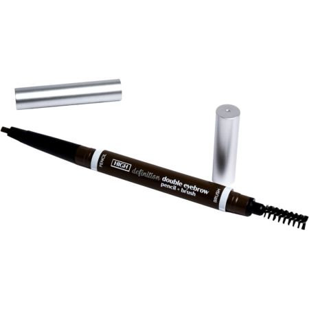 Magic Studio High Definition Double Eyebrow Pencil+Brush Lápiz de cejas con cepillo de color modulable ofrece una densidad perfecta para un acabado más pobladas