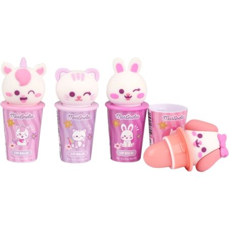 Martinelia Friendly Animals Lip Balm Bálsamo labial infantil de textura suave y ligera convierte la hidratación diaria en un momento mágico 1 ud