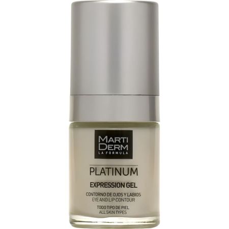 Martiderm Platinum Expression Gel Contorno De Ojos Y Labios Contorno de ojos y labios minimiza las líneas de expresión 15 ml