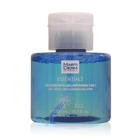 Martiderm Essentials Solucion Micelar Limpiadora 3 En 1 Solución micelar limpia y elimina las impurezas y restos de maquillaje 300 ml