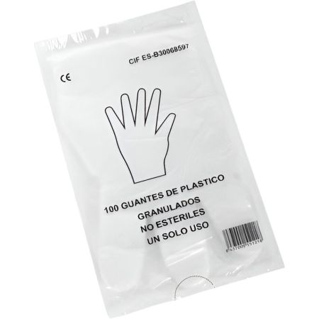 Luna Guantes De Plástico Talla Única Guantes de plástico desechables no estériles 100 uds