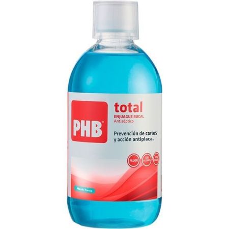 Phb Total Enjuague Bucal Formato Especial Colutorio antiséptico prevención de caries y acción antiplaca 500 ml