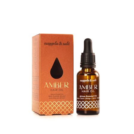 Nuggela & Sulé Amber Hair Oil Aceite capilar cabello más manejable brillante y reparado con aceites esenciales africanos 30 ml