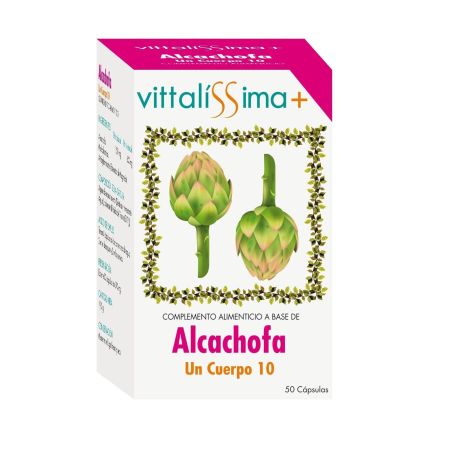 Vittalissima Alcachofa Un Cuerpo 10 Complemento Alimenticio Complemento alimenticio ayuda principalmente al bienestar digestivo y hepático 50 uds