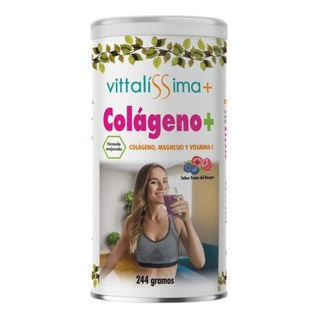 Vittalissima Colágeno+ Vitamina C Complemento Alimenticio Complemento alimenticio piel radiante articulaciones fuertes y músculos saludables. 244 gr